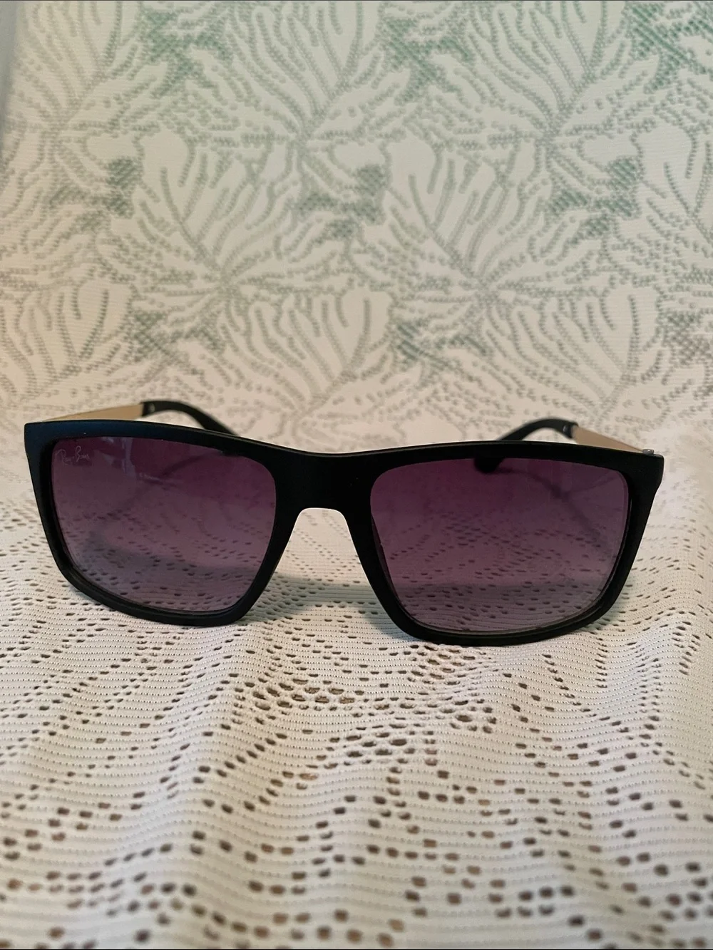 Ray-Ban Black Frame Sunglasses with Black Gradient Lenses